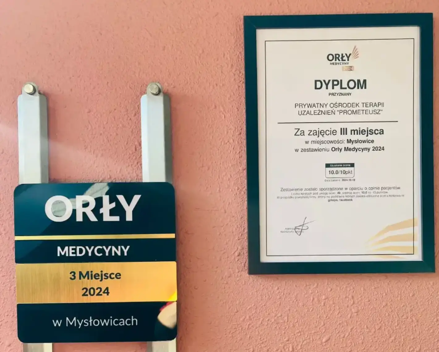 dyplomy i nagrody Ośrodka Prometeusz w Sosnowcu